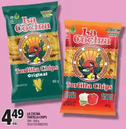 Metro La cocina tortilla chips offer