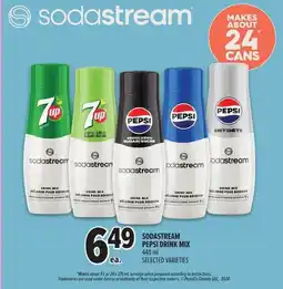 Metro Sodastream pepsi drink mix offer