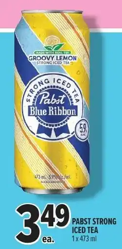 Metro Pabst strong iced tea offer
