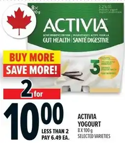 Metro Activia yogourt offer