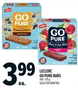 Metro Leclerc go pure bars offer