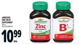 Metro Jamieson zinc or B1 supplement offer