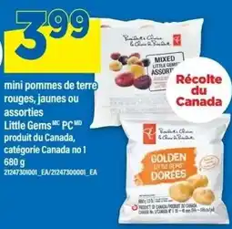 Maxi Mini pommes de terre rouges, jaunes ou assorties little gems mc pc offer