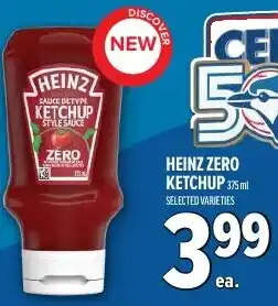 Metro Heinz zero ketchup offer