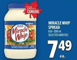 Metro Miracle whip spread offer