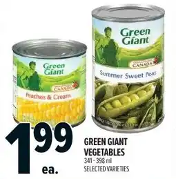 Metro Green giant vegetables offer
