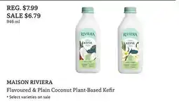 The Big Carrot MAISON RIVIERA Flavoured & Plain Coconut Plant-Based Kefir offer