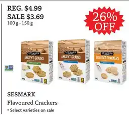 The Big Carrot SESMARK Flavoured Crackers offer