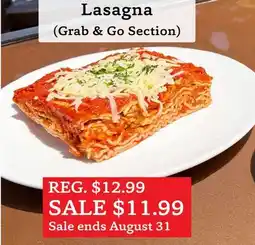 The Big Carrot Lasagna offer