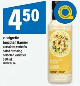 Maxi Jonathan Garnier vinaigrette certaines variétés salad dressing offer