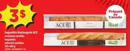 Maxi ACE baguettes Boulangerie certaines variétés baguettes offer