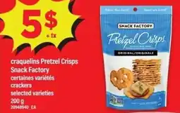 Maxi Snack Factory craquelins Pretzel Crisps offer