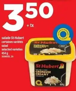 Maxi St-Hubert salade certaines salad offer