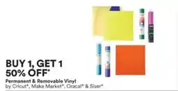 Michaels Permanent & removable vinyl offer
