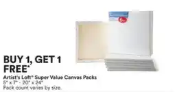 Michaels Artist's Loft Super Value Canvas Packs offer