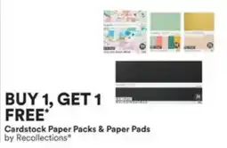 Michaels Cardstock Paper Packs & Paper Pads offer