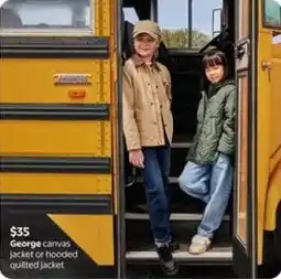 Walmart George canvas jacket or hooded quilted jacket offer