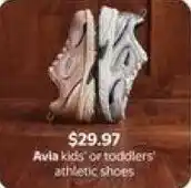 Walmart Avia kids or toddlers' athletic shoes offer