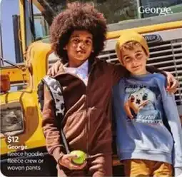 Walmart George Reece hoodie, fleece crew or woven pants offer