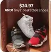 Walmart AND1 boys' basketball shoes offer