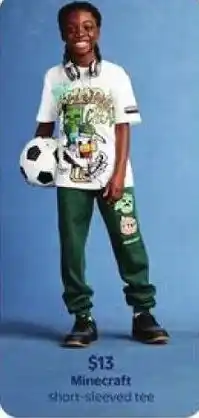 Walmart Minecraft short-sleeved tee offer