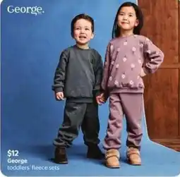 Walmart George toddlers' fleece sets offer