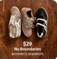 Walmart No Boundaries women's sneakers offer
