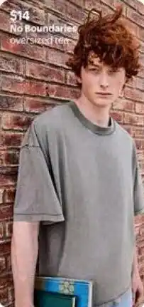 Walmart No Boundaries oversized tee offer