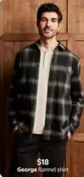 Walmart George flannel shirt offer