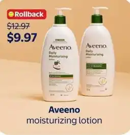 Walmart Aveeno moisturizing lotion offer