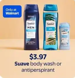 Walmart Suave body wash or antiperspirant offer