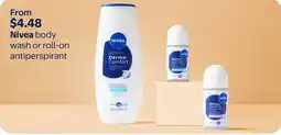 Walmart Nivea body wash or roll-on antiperspirant offer