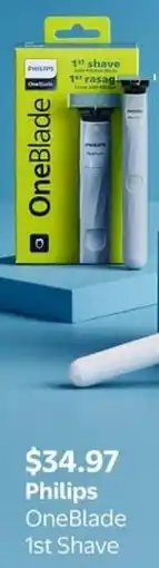 Walmart Philips OneBlade 1st Shave offer
