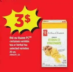 Maxi Thé ou tisane pcmd certaines variétés tea or herbal tea selected varieties 20 un. 21105270 ea offer