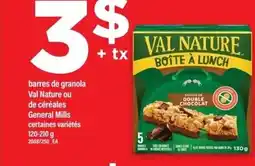 Maxi Barres de granola val nature ou de céréales general mills offer