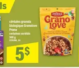 Maxi Prana céréales granola biologique Granolove offer