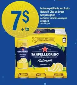 Maxi Sanpellegrino boisson pétillante aux fruits Naturali, Ciao ou Léger offer