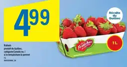 Maxi Fraises produit du québec, catégorie canada no. 1 si la température le permet offer