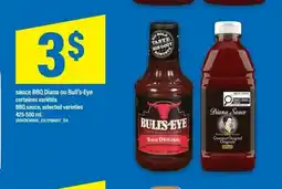 Maxi Sauce bbq diana ou bull's-eye certaines variétés offer