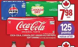 Food Basics Coca-cola, canada dry ginger ale or pepsi soft drinks offer