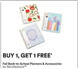 Michaels Fall back-to-school planners & accessories offer