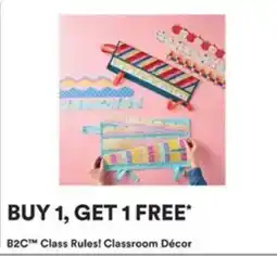 Michaels B2c class rules! classroom décor offer