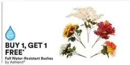 Michaels Fall water-resistant bushes offer
