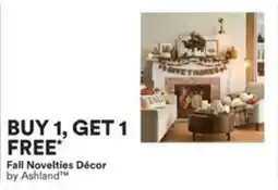 Michaels Fall novelties décor offer