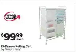 Michaels 15-drawer rolling cart offer