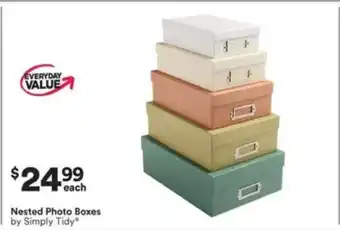 Michaels Nested photo boxes offer