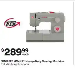 Michaels Singer hd4452 heavy-duty sewing machine offer