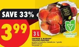 No Frills Farmer's market yellow peaches offer