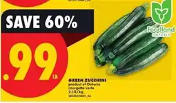 No Frills Green zucchini offer