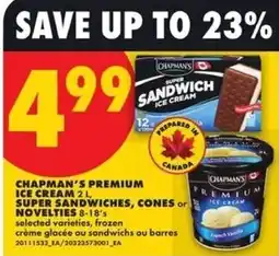 No Frills Chapman's premium ice cream offer